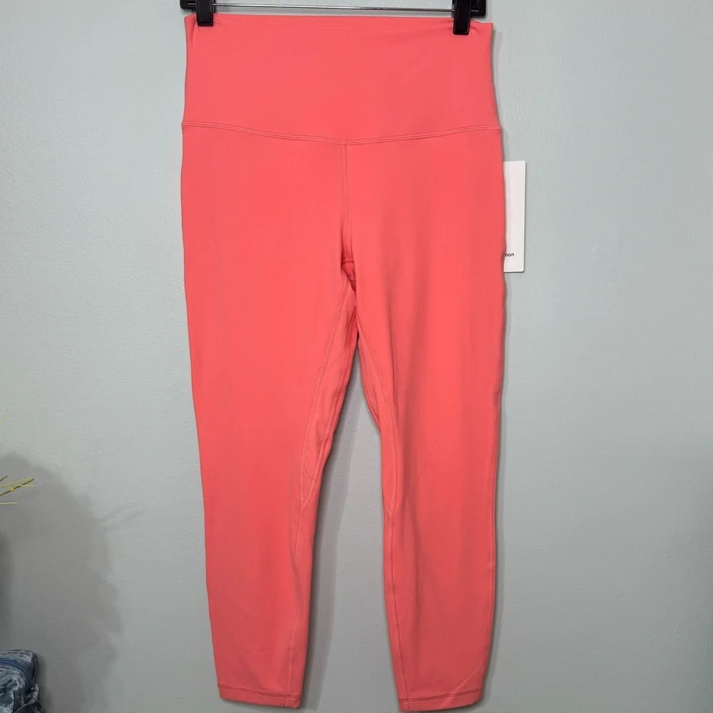 Lululemon Align High Rise Pant Leggings Raspberry Cream 8 10 NWT